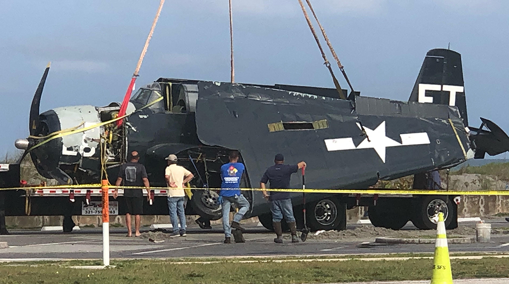 TBM Avenger Ditching Cocoa Beach