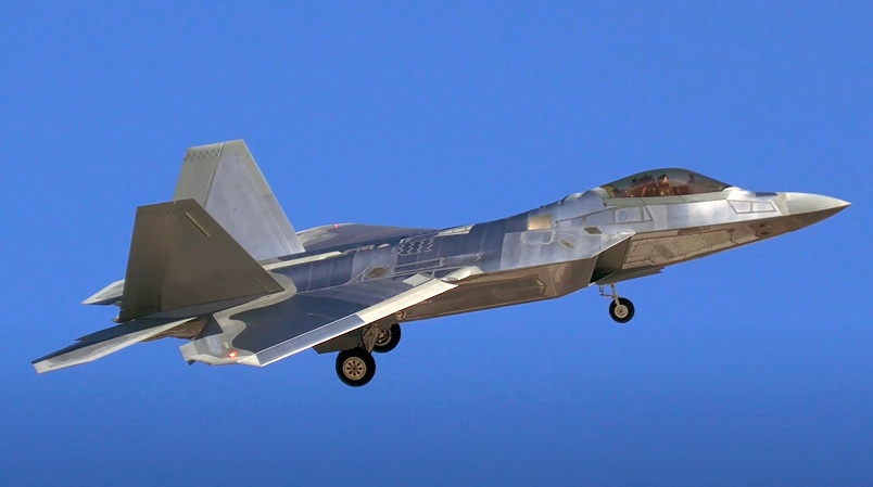 F-22 Raptor mirror-like coating