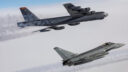 B-52 escorted by RAF Typhoon