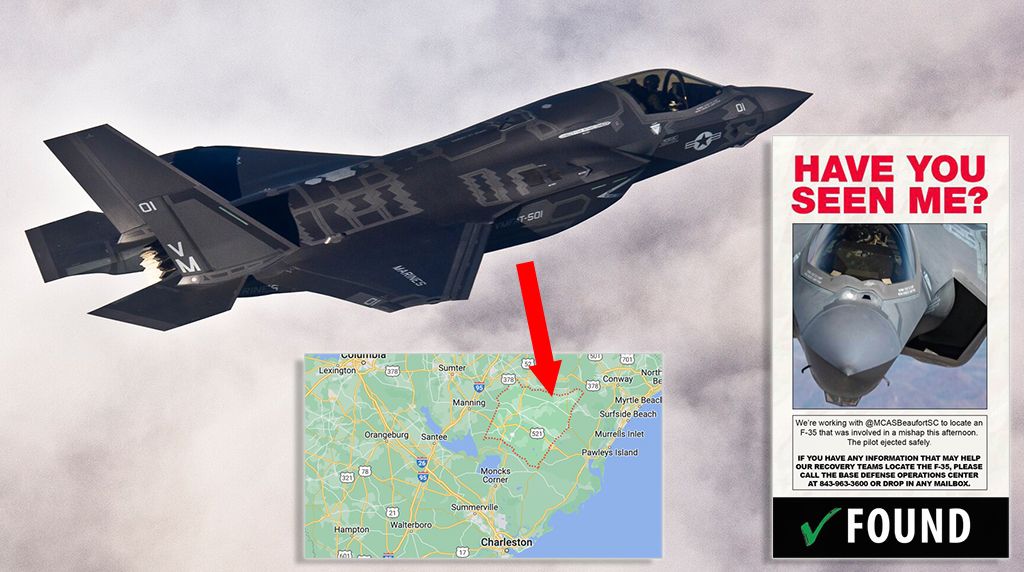 Missing F-35B found