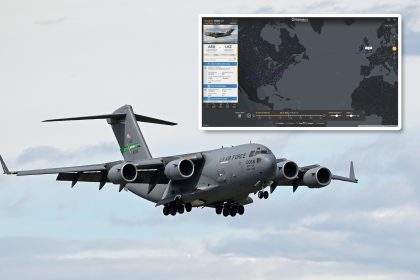 RAF Lakenheath C-17 flight